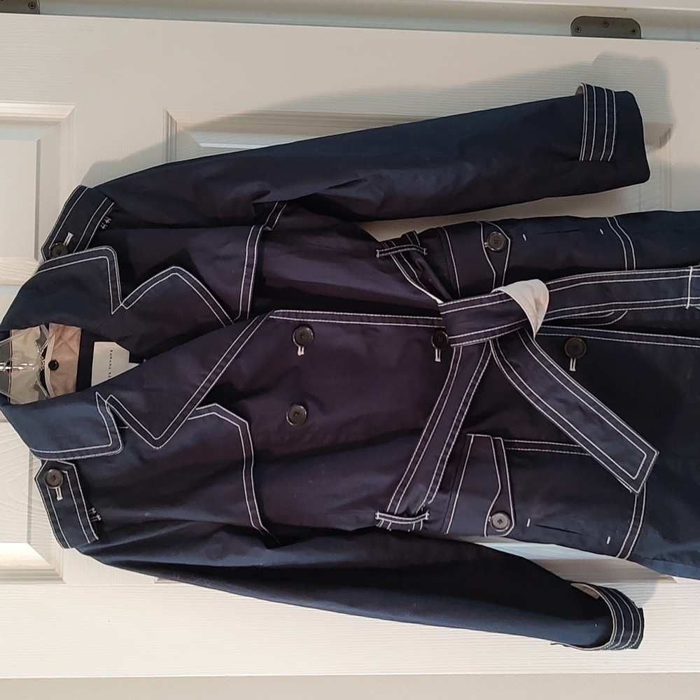 Banana Republic, Navy, double breasted Trenchcoat, size Medium